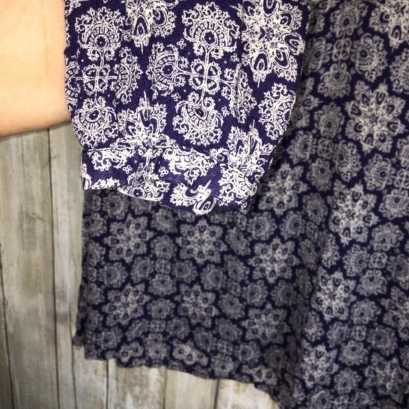 Altar'd State Blue Floral Blouse - Picture 2 of 4